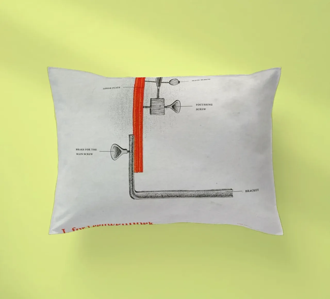 L for Leeuwenhoek cuscino da Khyati Trehan