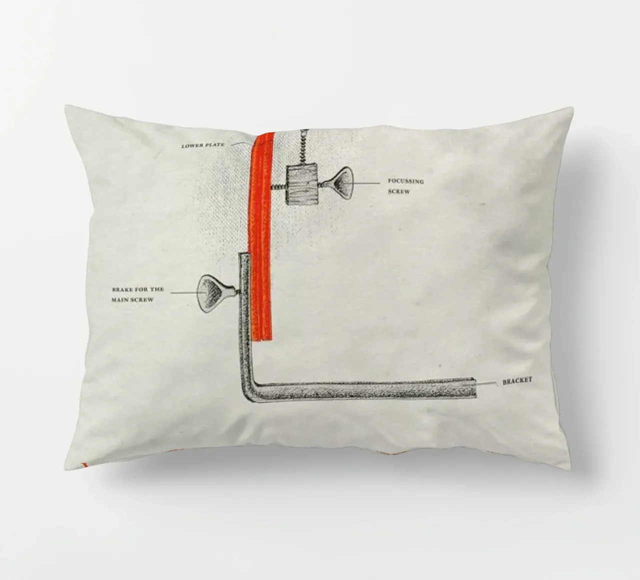 L for Leeuwenhoek cuscino da Khyati Trehan