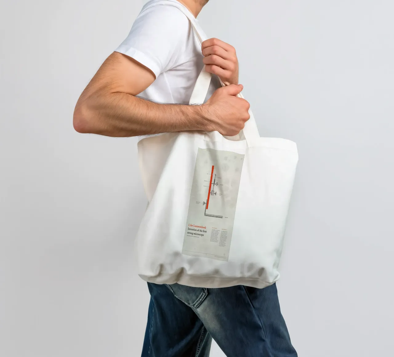 L for Leeuwenhoek borsa in juta da Khyati Trehan