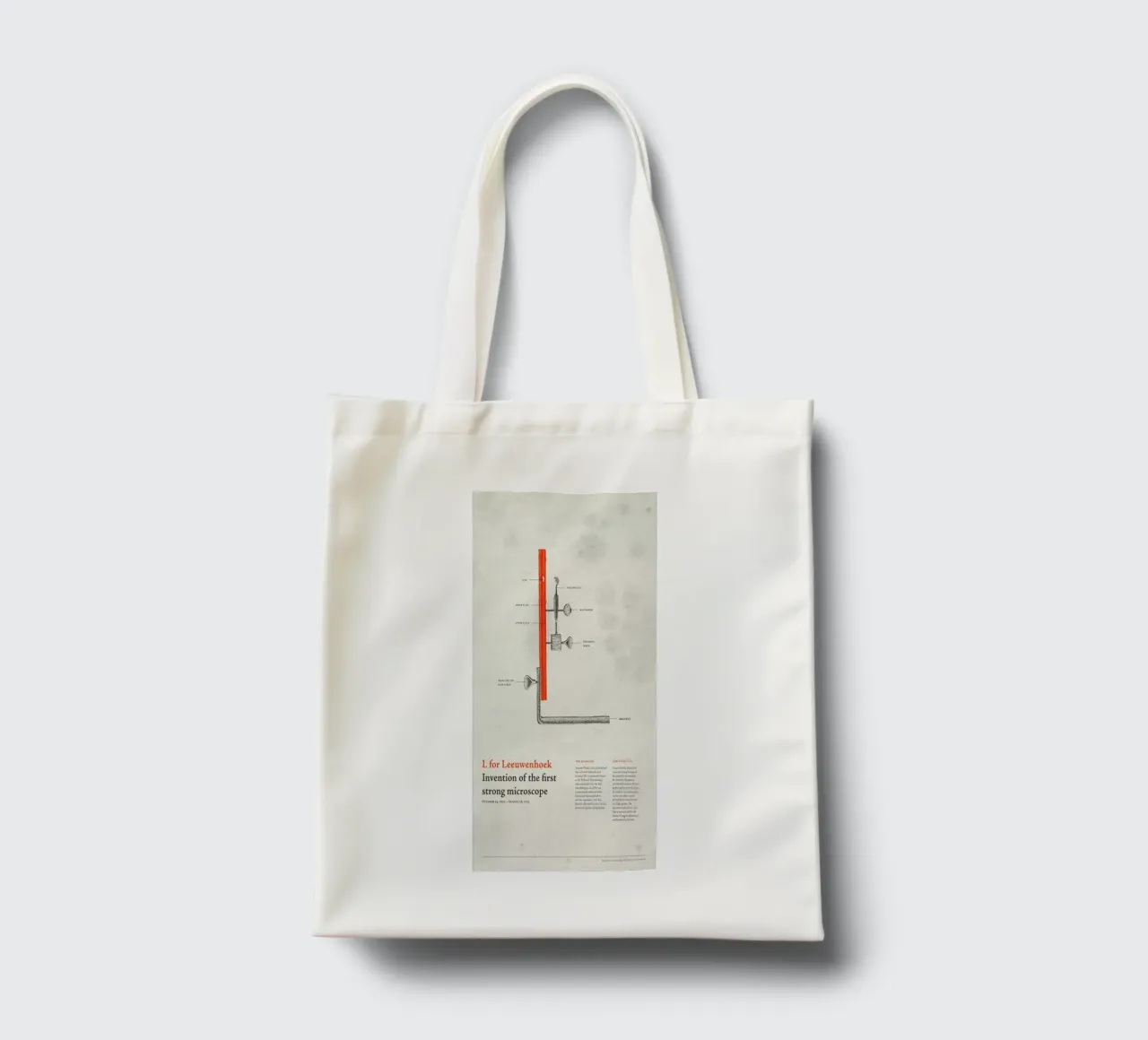 L for Leeuwenhoek borsa in juta da Khyati Trehan