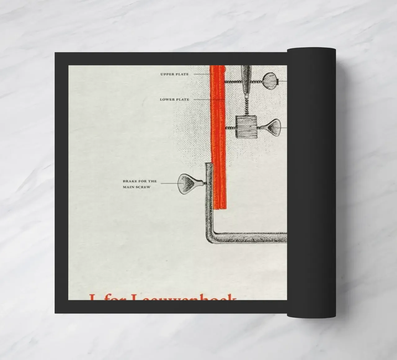 L for Leeuwenhoek Fußmatte von Khyati Trehan