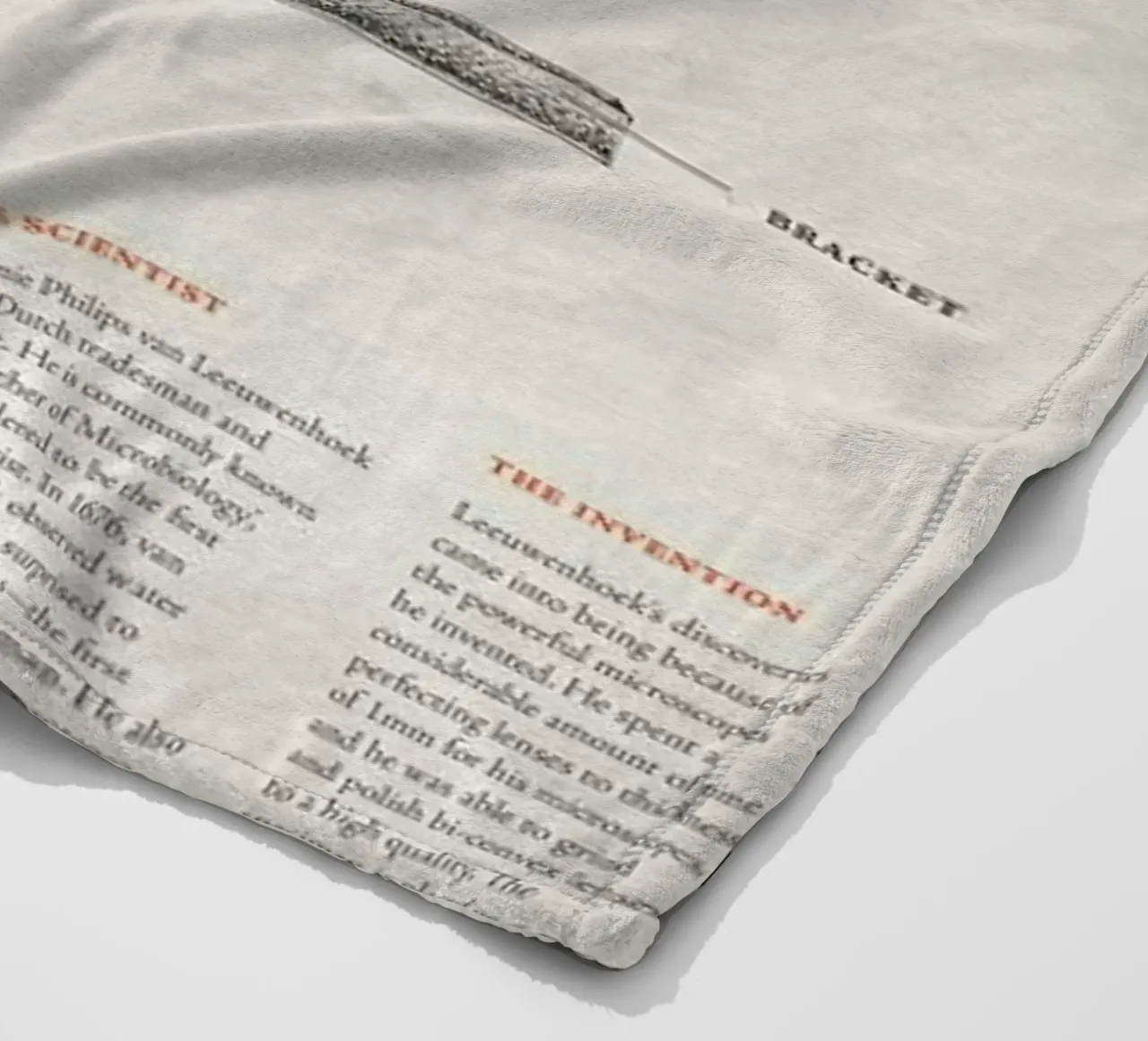 L for Leeuwenhoek coperta in pile da Khyati Trehan