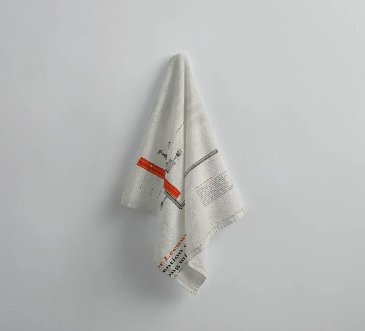 L for Leeuwenhoek asciugamano da bagno da Khyati Trehan