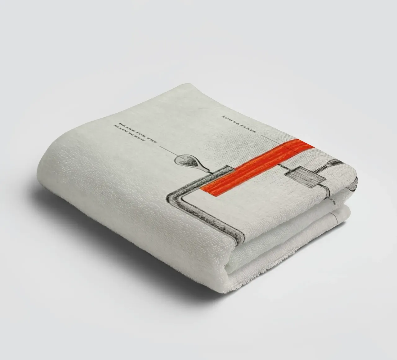 L for Leeuwenhoek Handtuch von Khyati Trehan