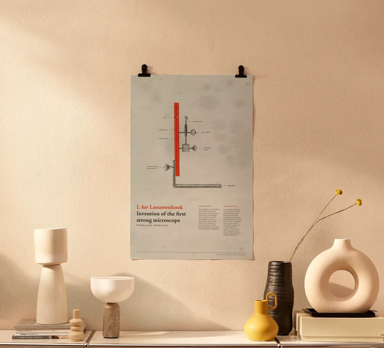 L for Leeuwenhoek carta hahnemühle da Khyati Trehan