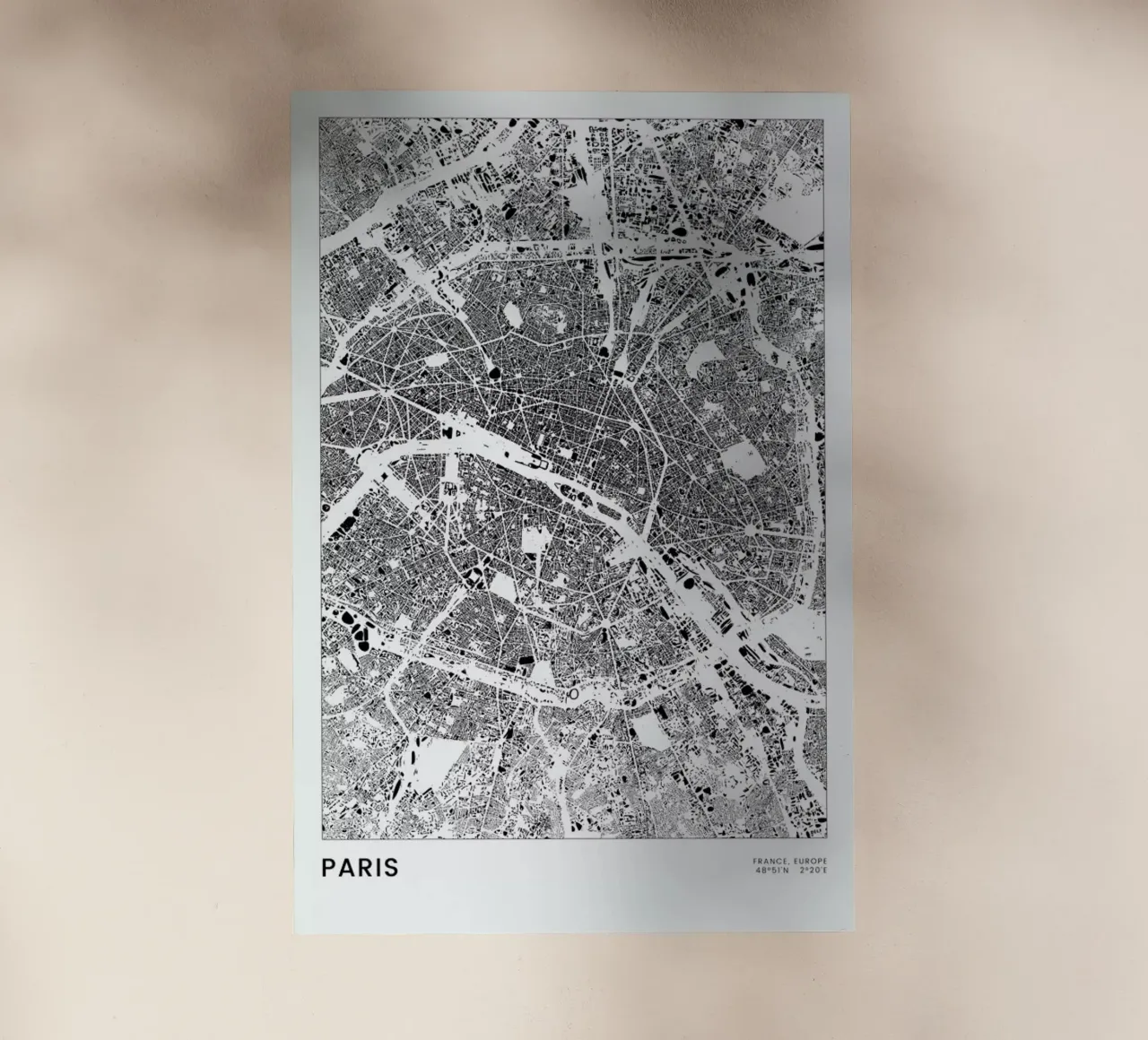 Paris pellicola backlit da The Cartography Collection