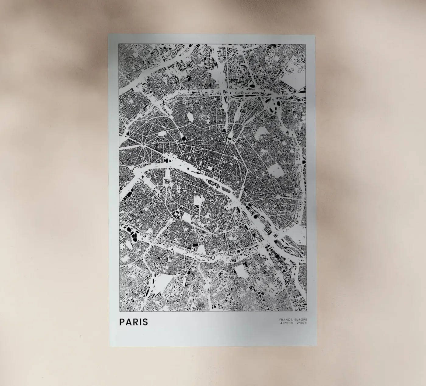 Paris pellicola backlit da The Cartography Collection