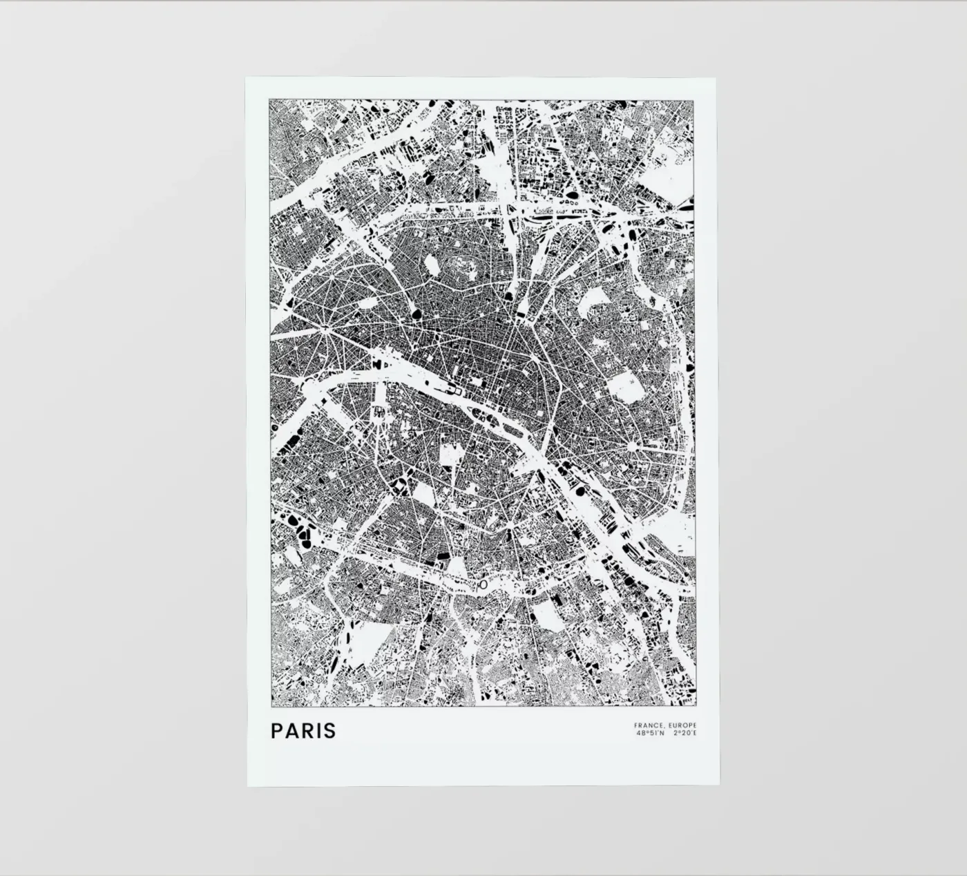 Paris pellicola backlit da The Cartography Collection