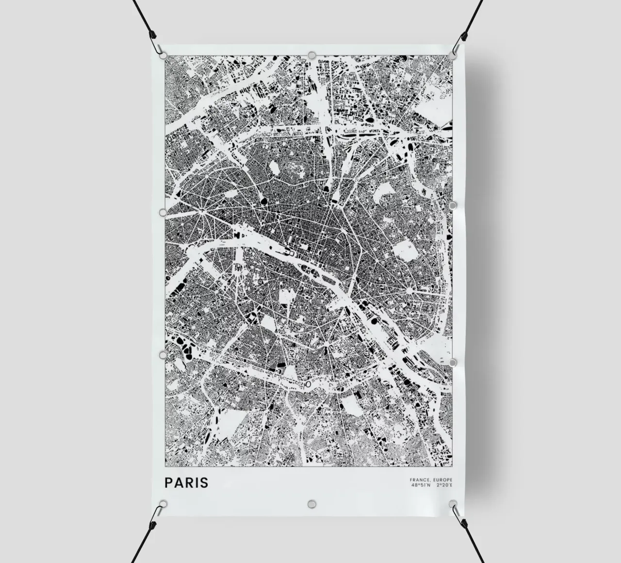 Paris telo in pvc da The Cartography Collection