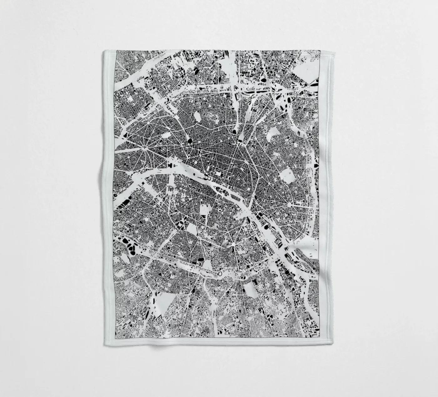 Paris Fleecedecke von The Cartography Collection