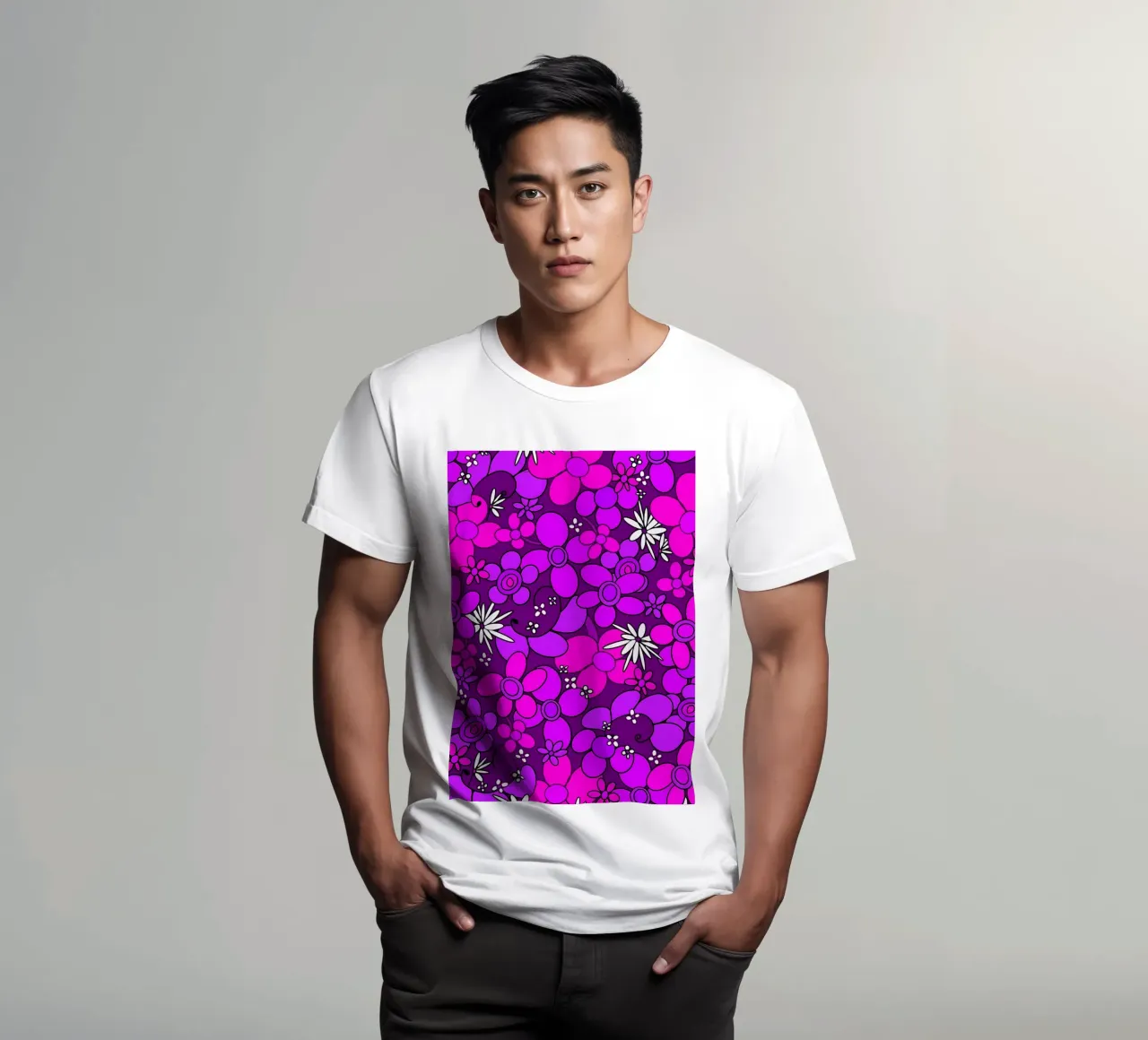 Fiori retrò anni '70 Glam 2 t-shirt da diedrich