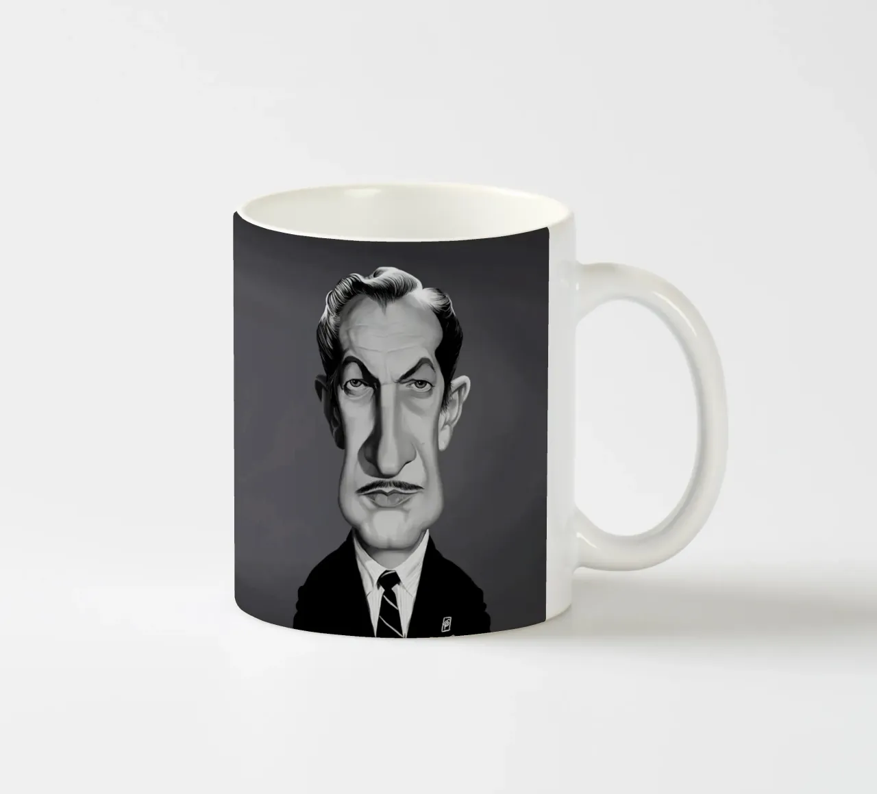 Vincent Price tazza in ceramica da Rob Art | Illustration