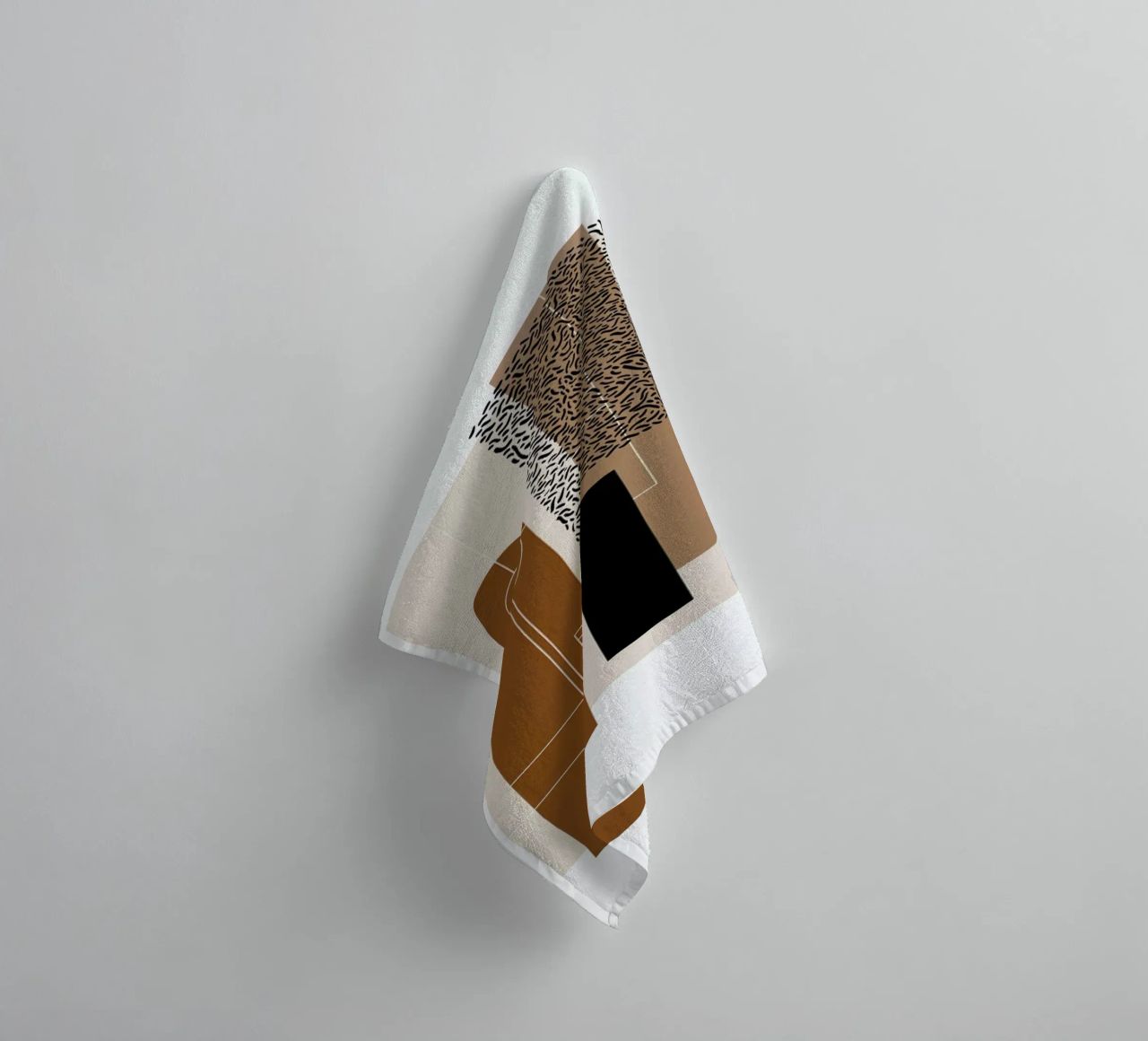 Beige & Brown asciugamano da bagno da Nordic Creators