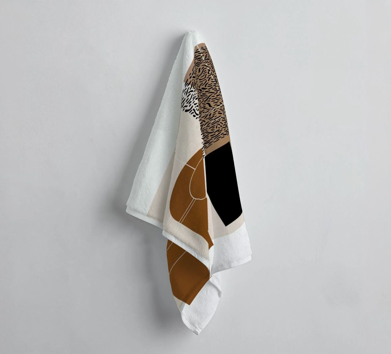 Beige & Brown asciugamano da bagno da Nordic Creators
