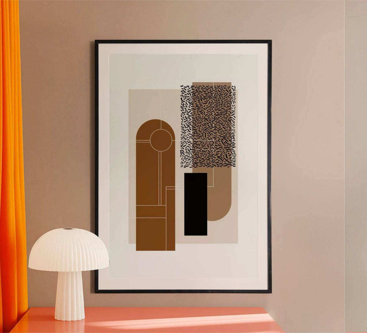 Beige & Brown poster de Nordic Creators