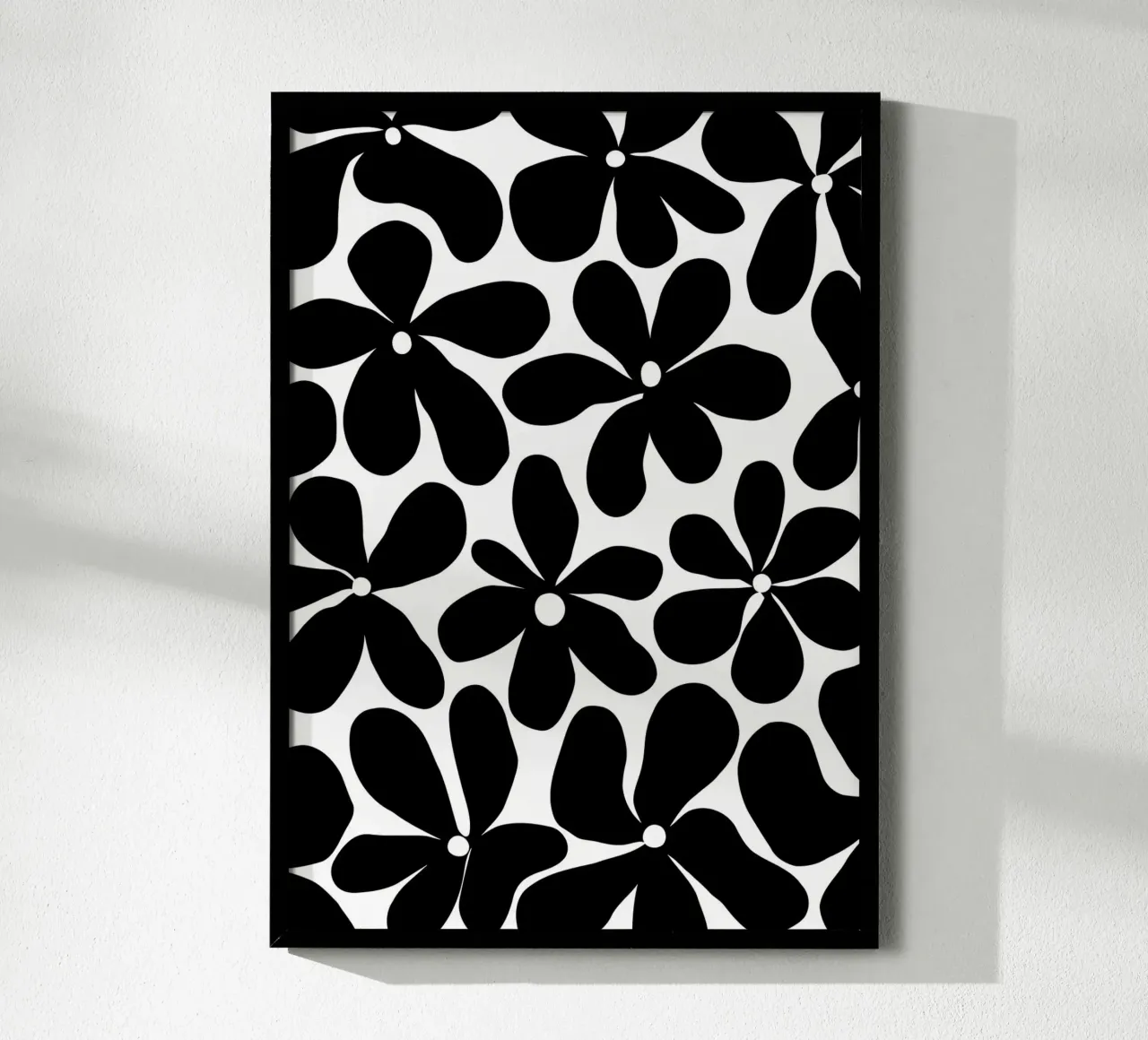 Fiore retrò minimalista 11 poster con telaio in alluminio da diedrich