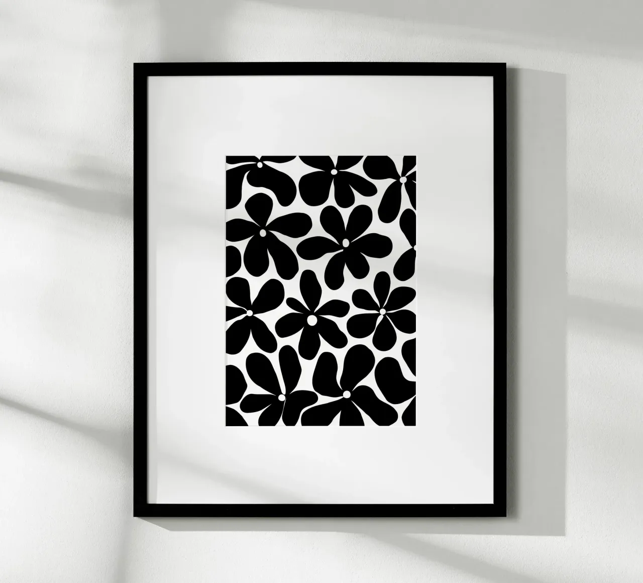 Fiore retrò minimalista 11 poster con telaio in alluminio da diedrich