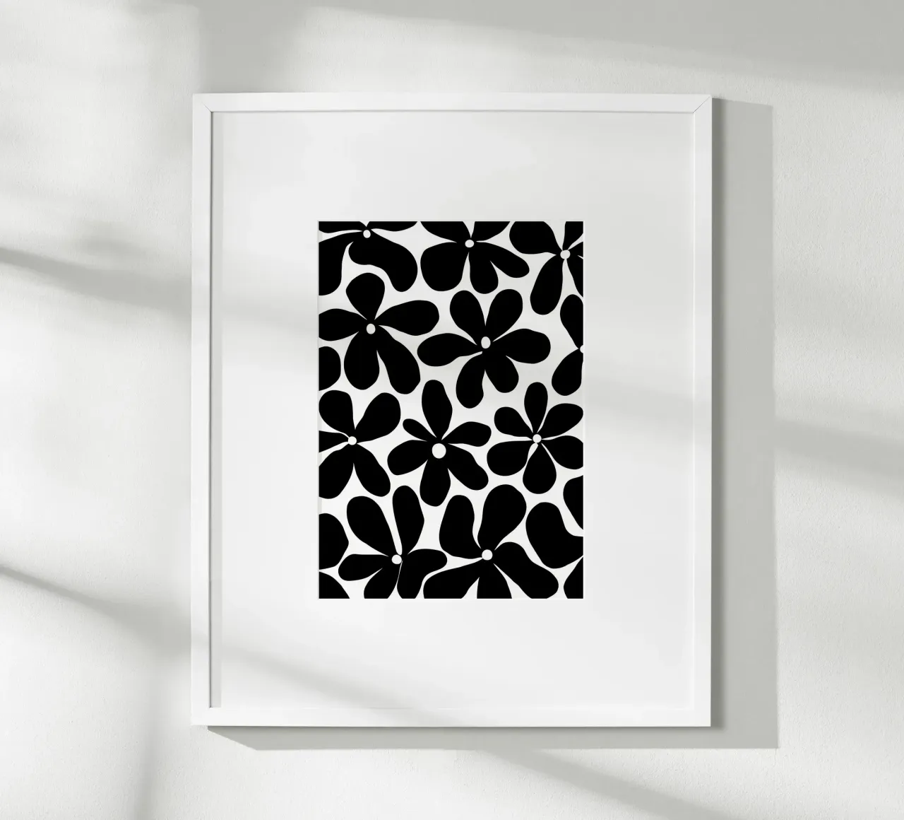 Fiore retrò minimalista 11 poster con telaio in alluminio da diedrich
