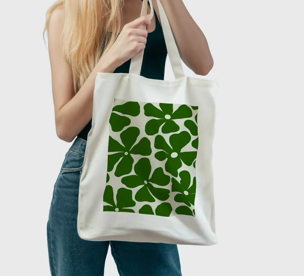 Minimalist Retro Flower 09 tote bag by diedrich