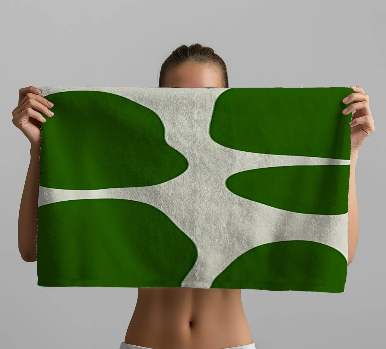 Minimalist Retro Flower 09 towel by diedrich