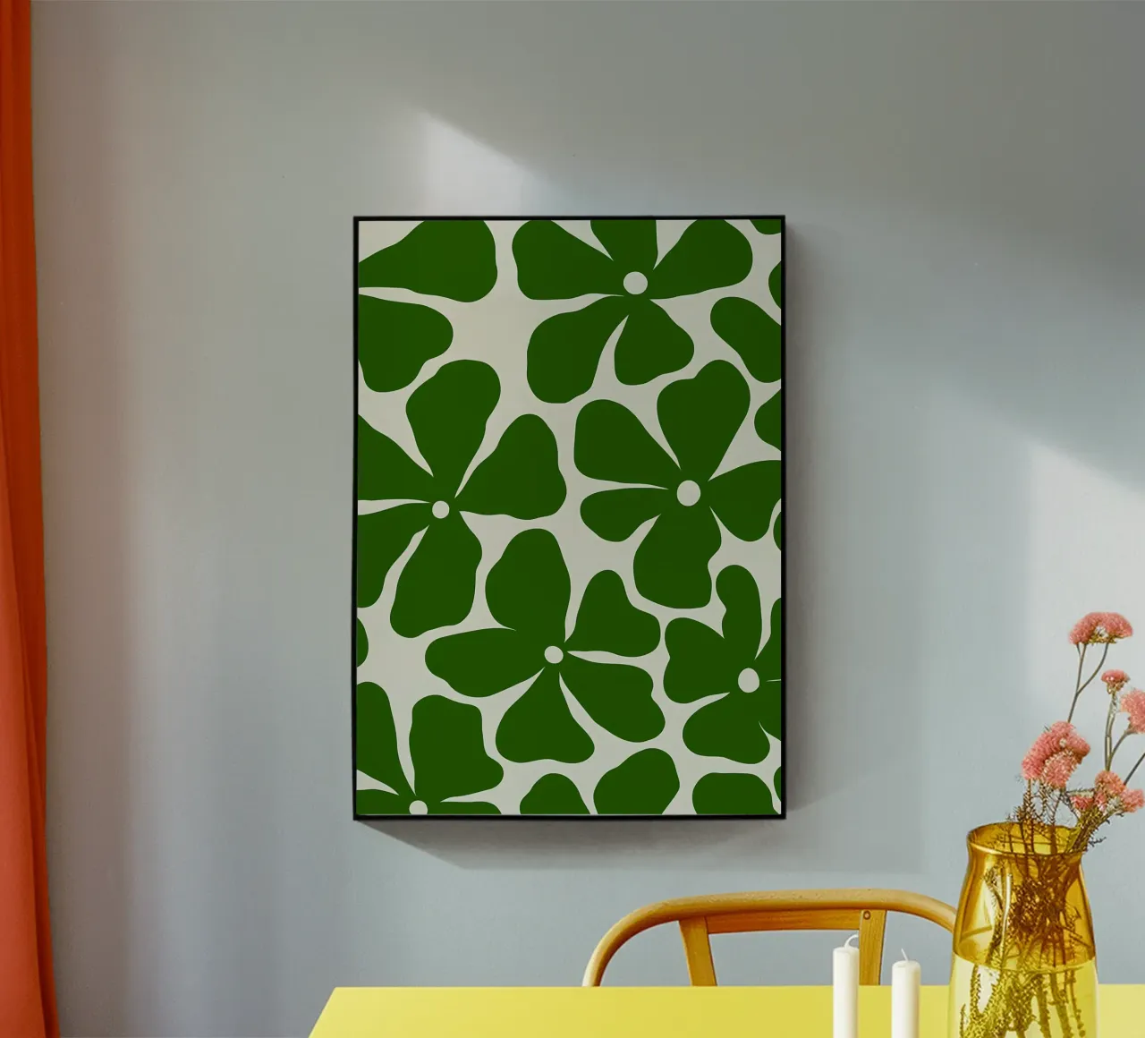 Minimalist Retro Flower 09 acrylic glass by diedrich
