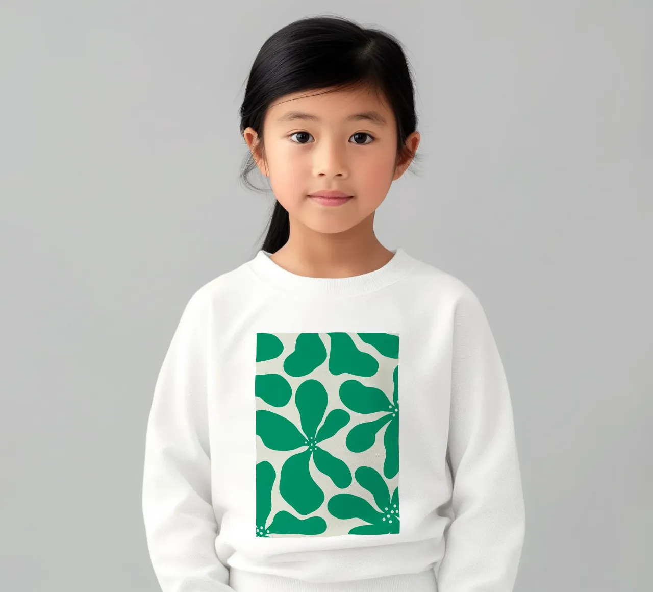 Fiore retrò minimalista 07 felpa bambino da diedrich
