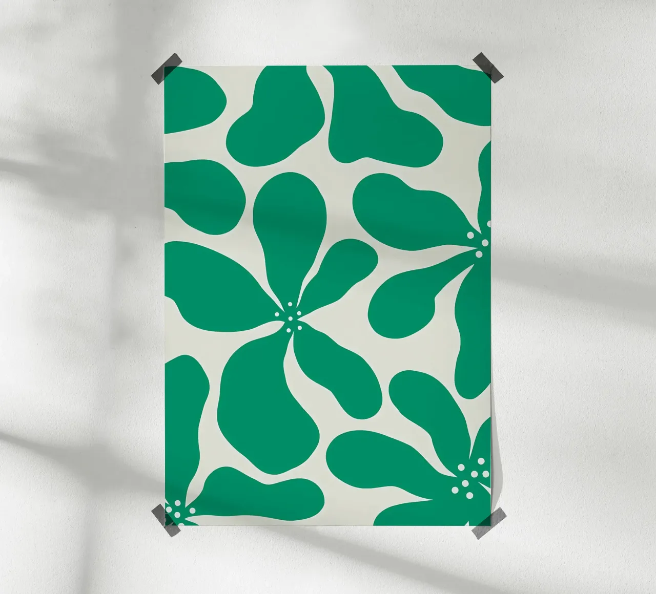 Fiore retrò minimalista 07 poster da diedrich
