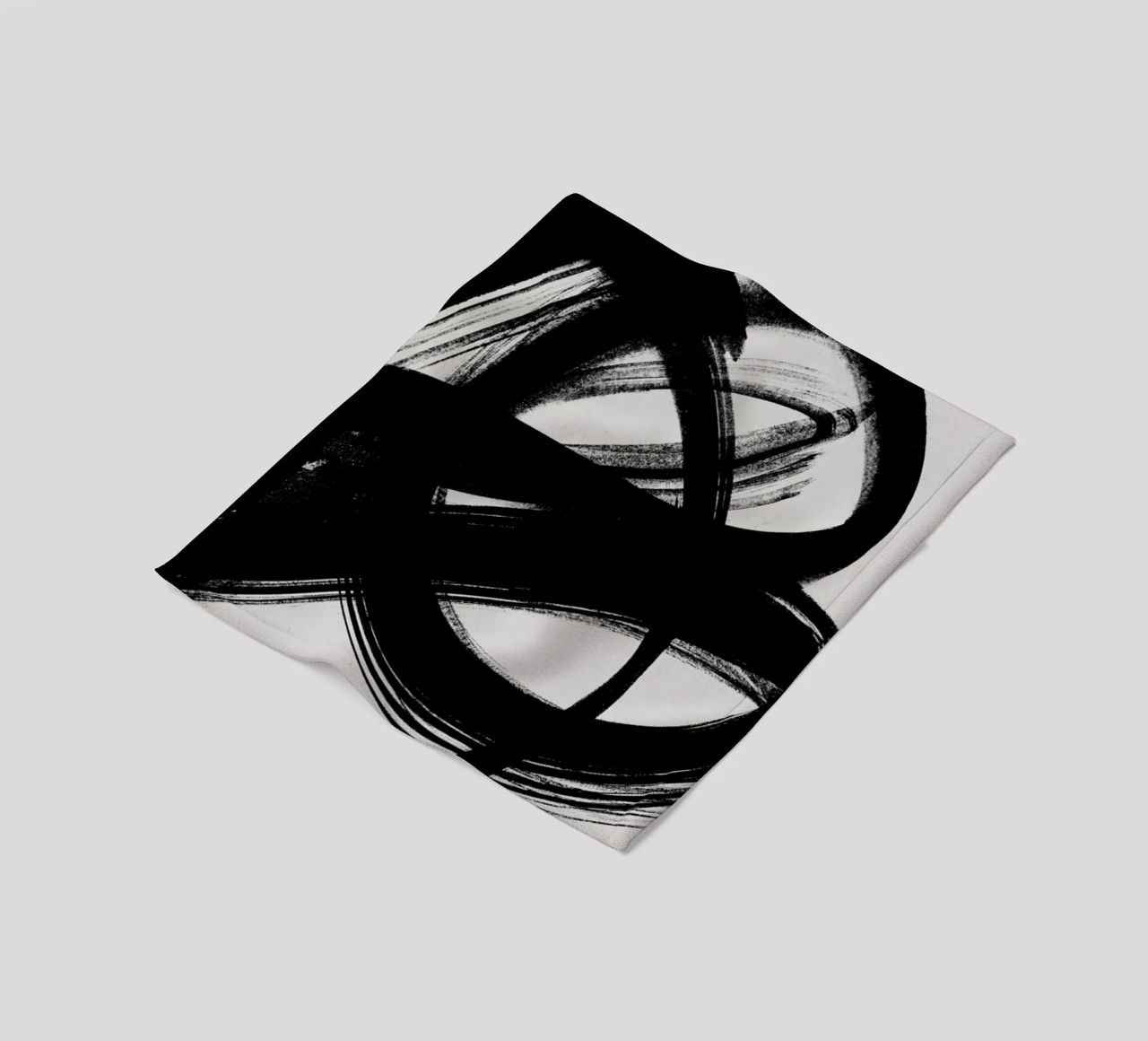 Abstract Brush Strokes 5 Fleecedecke von Mareike Böhmer