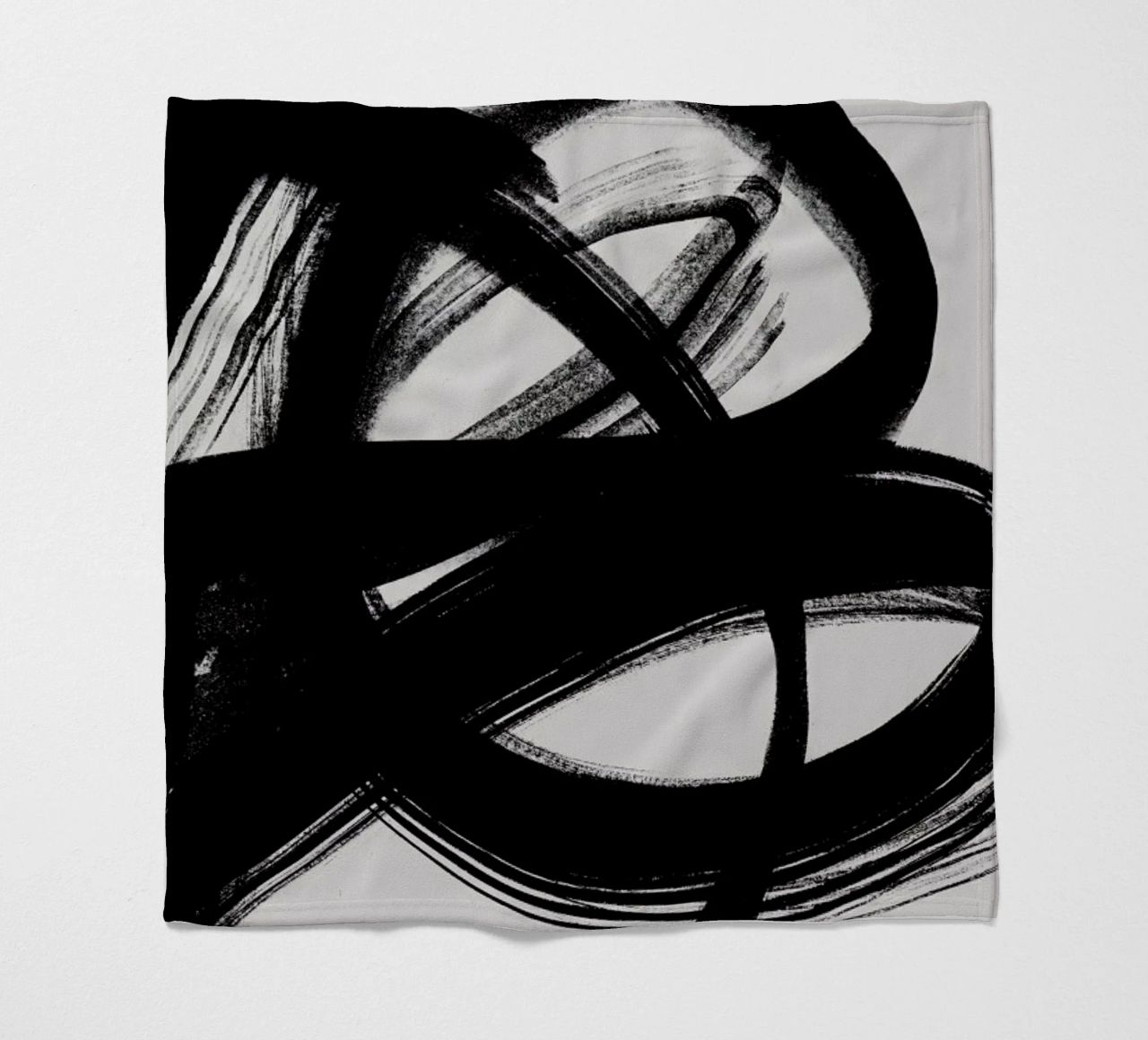 Abstract Brush Strokes 5 Fleecedecke von Mareike Böhmer