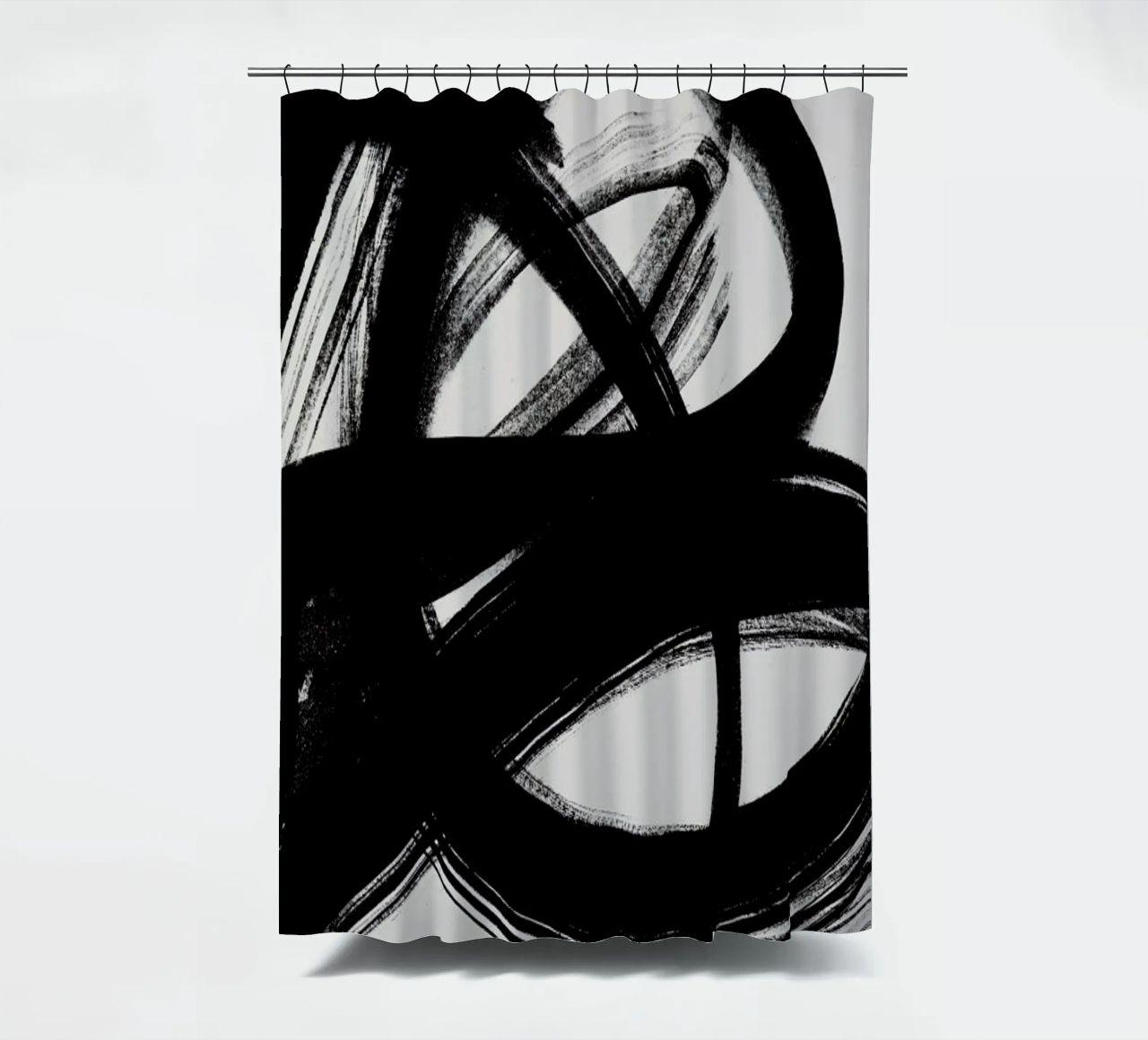 Abstract Brush Strokes 5 Duschvorhang von Mareike Böhmer