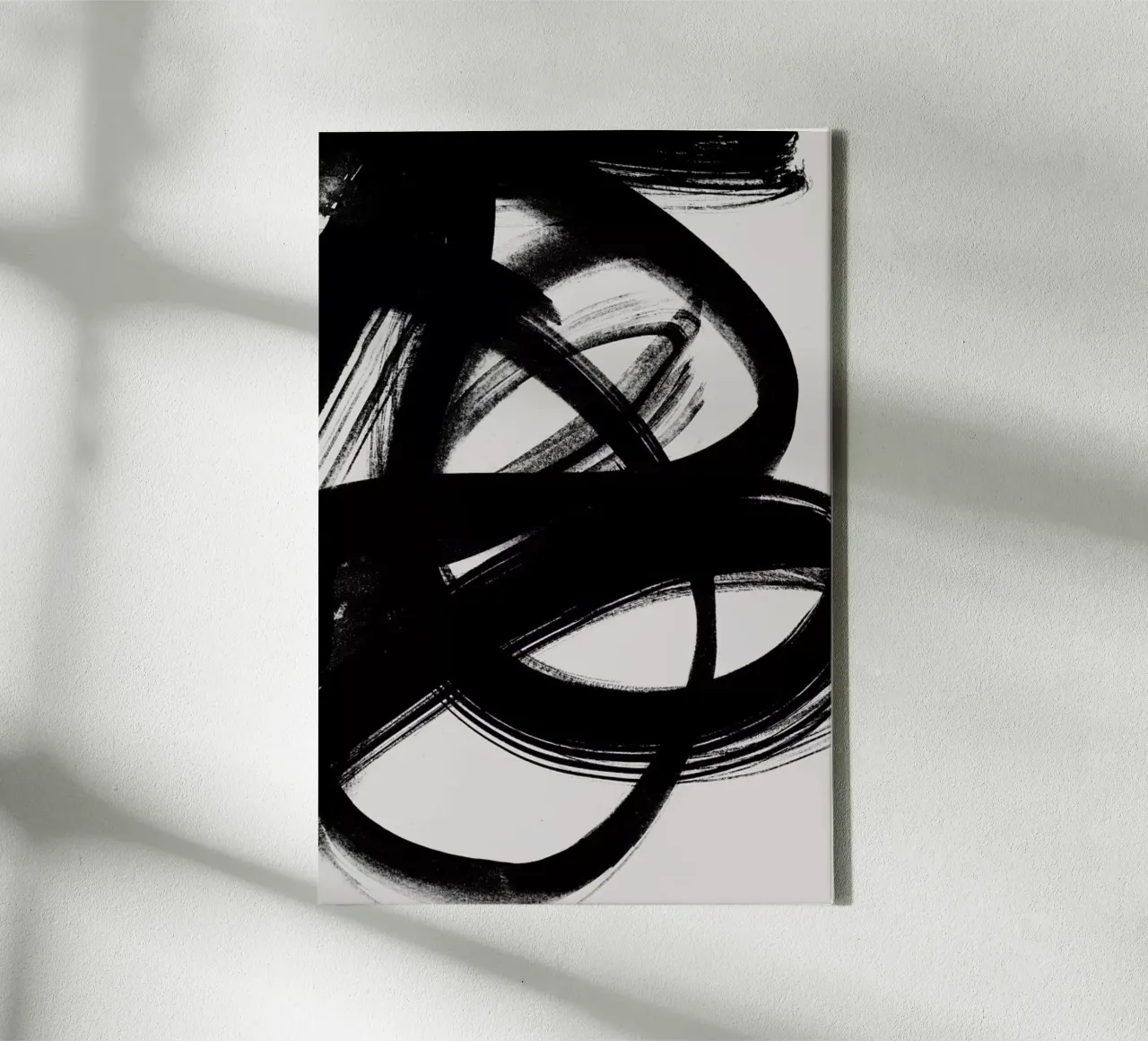 Abstract Brush Strokes 5 canvas met Baklijst van Mareike Böhmer
