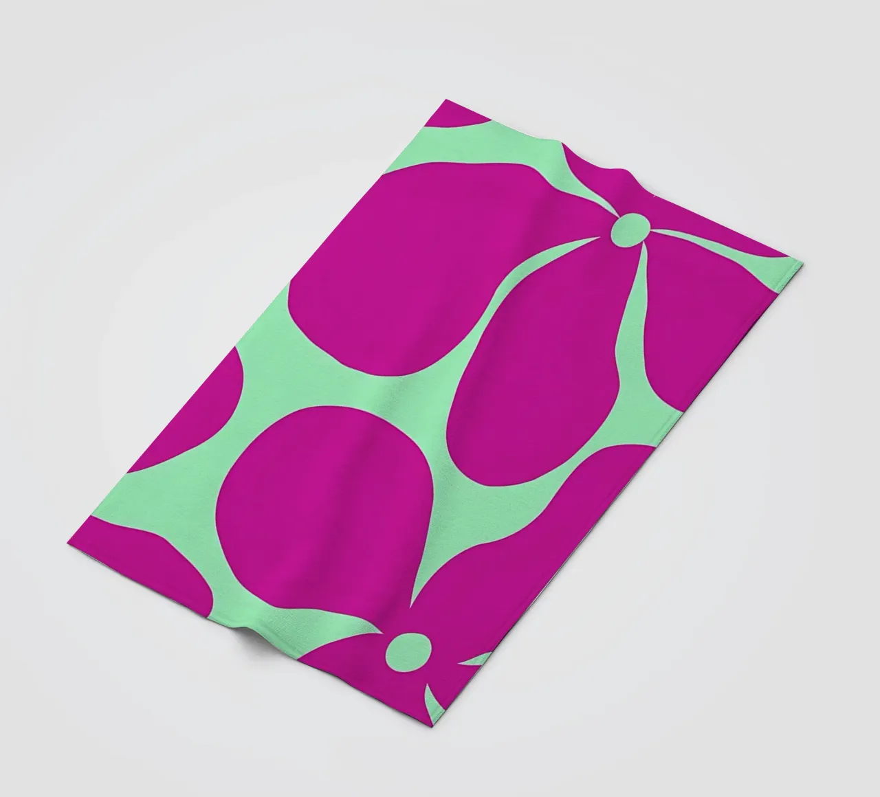 Fiore retrò minimalista 06 coperta in pile da diedrich