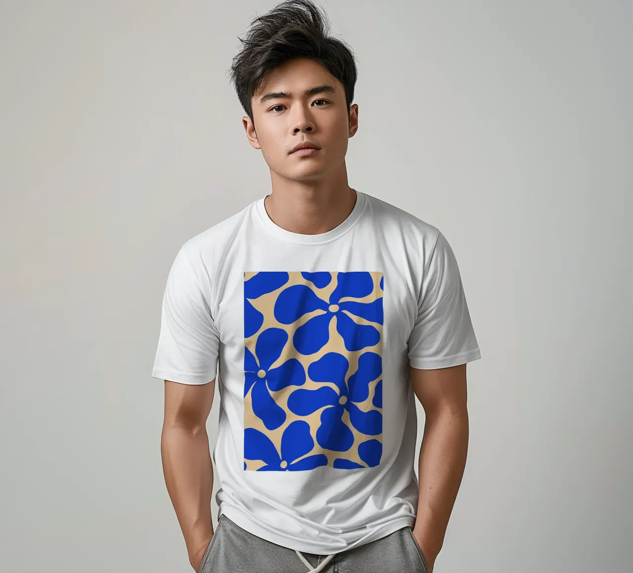 Fiore retrò minimalista 05 t-shirt da diedrich