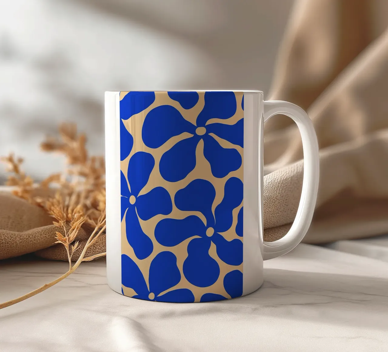 Fiore retrò minimalista 05 tazza in ceramica da diedrich