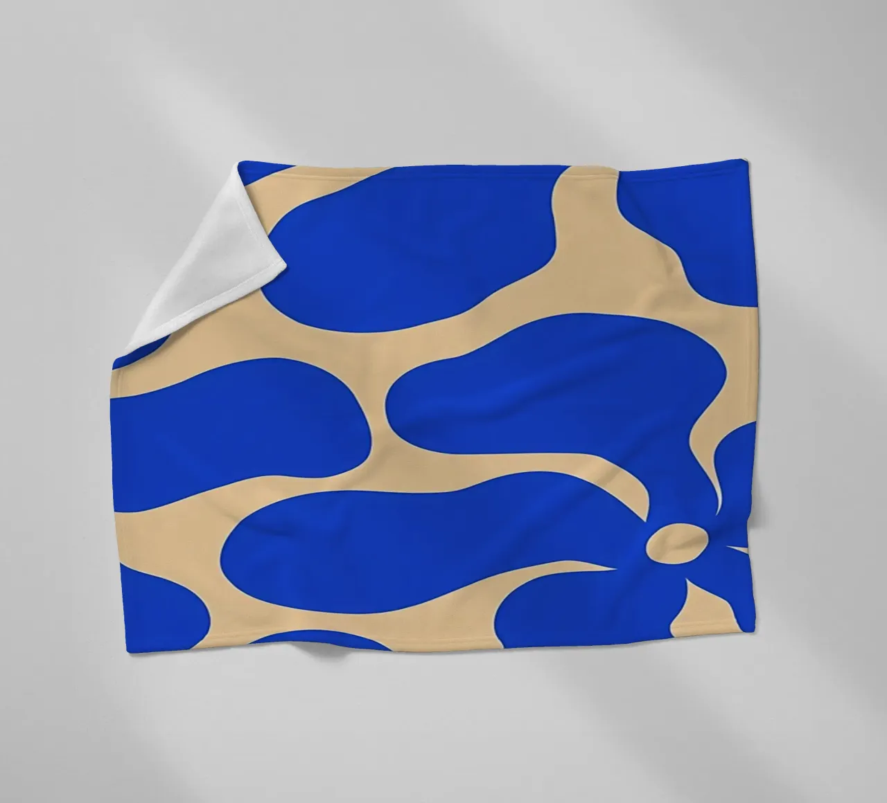 Fiore retrò minimalista 05 coperta in pile da diedrich
