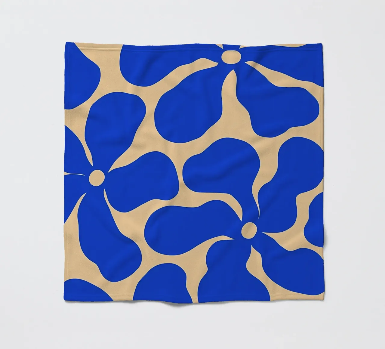 Fiore retrò minimalista 05 coperta in pile da diedrich