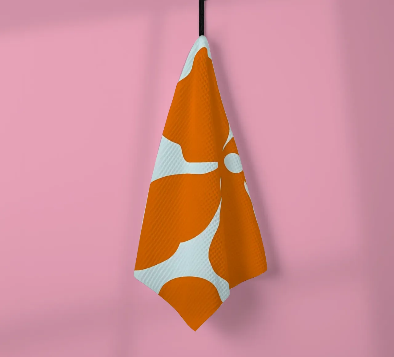 Fleur rétro minimaliste 04 torchon de diedrich