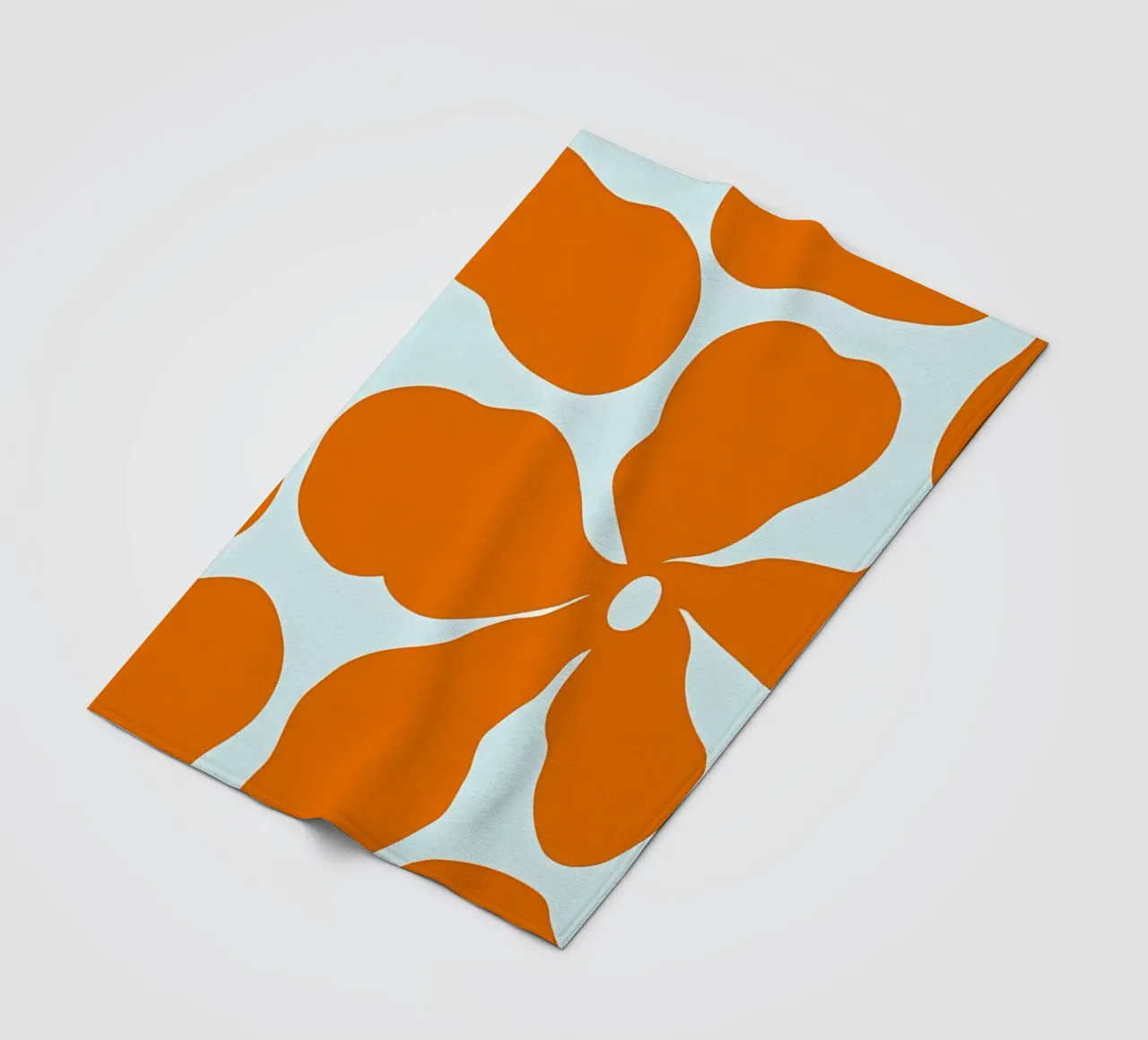 Fiore retrò minimalista 04 coperta in pile da diedrich