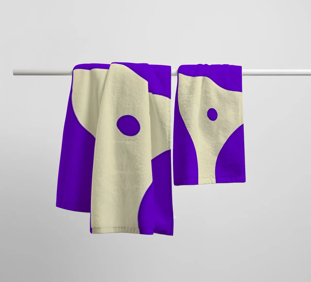 Fiore retrò minimalista 02 asciugamano da bagno da diedrich