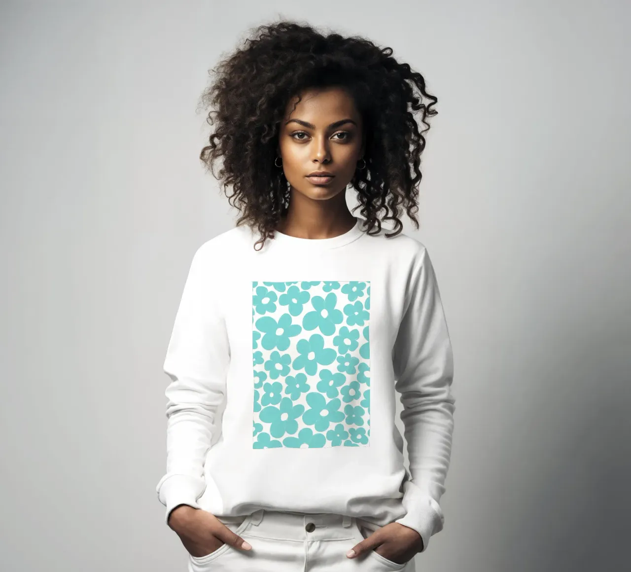 Flores retro 4 sudadera de diedrich