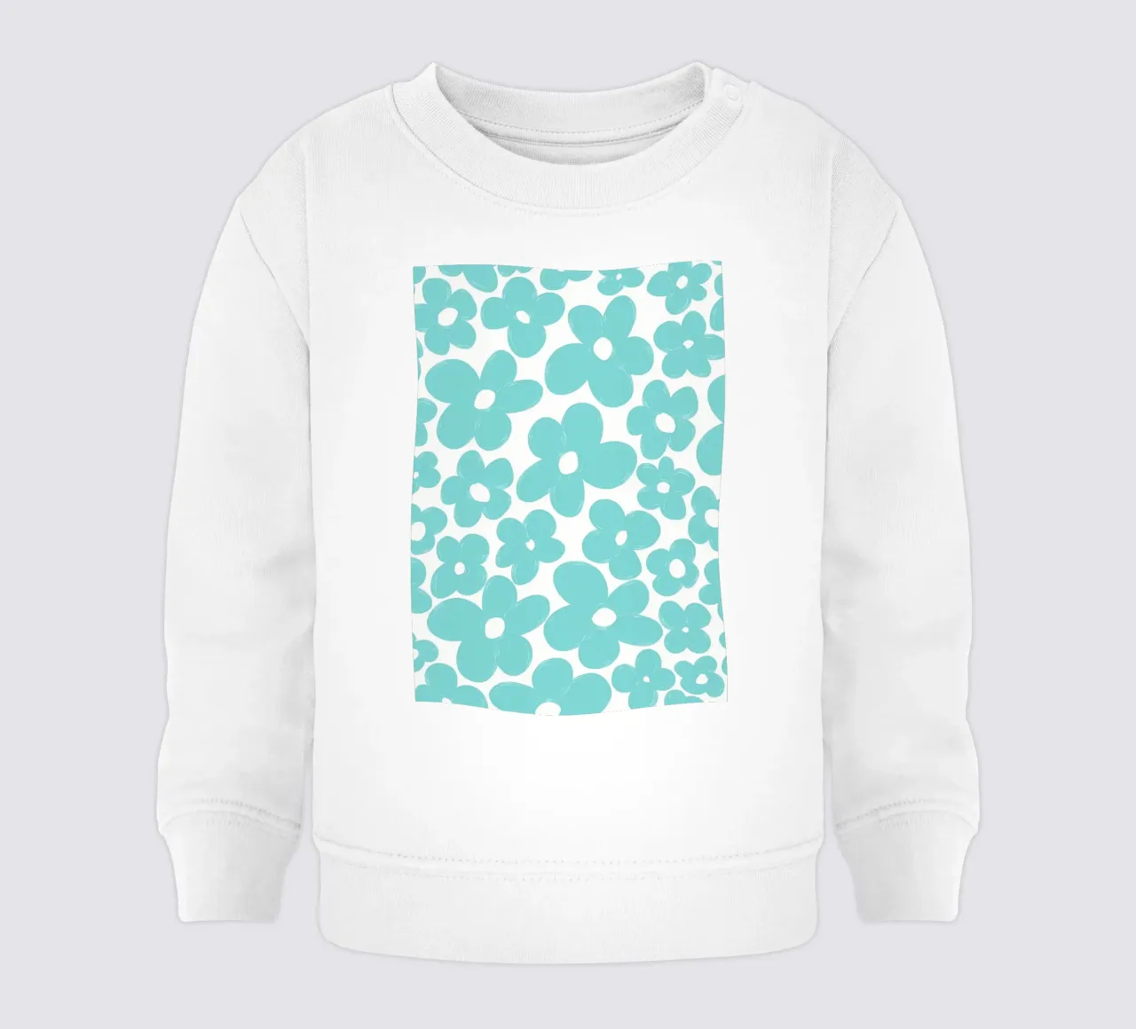 Retro Blumen 4 Baby Sweatshirt von diedrich