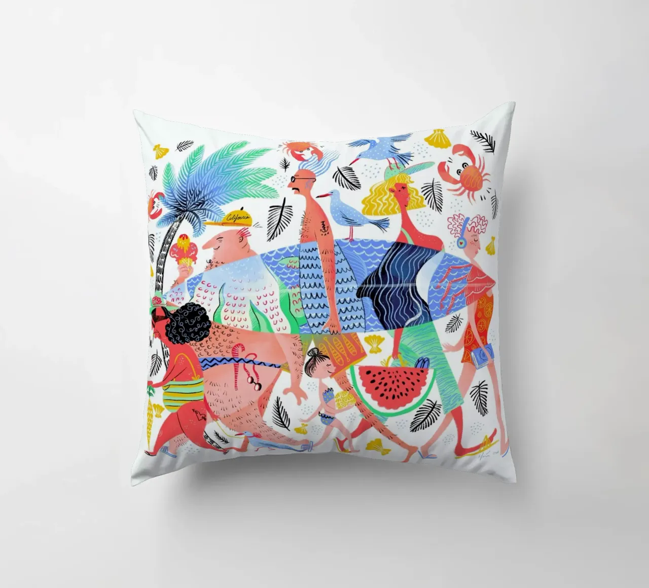 Summer Creatures cuscino da Moira Scicluna Zahra