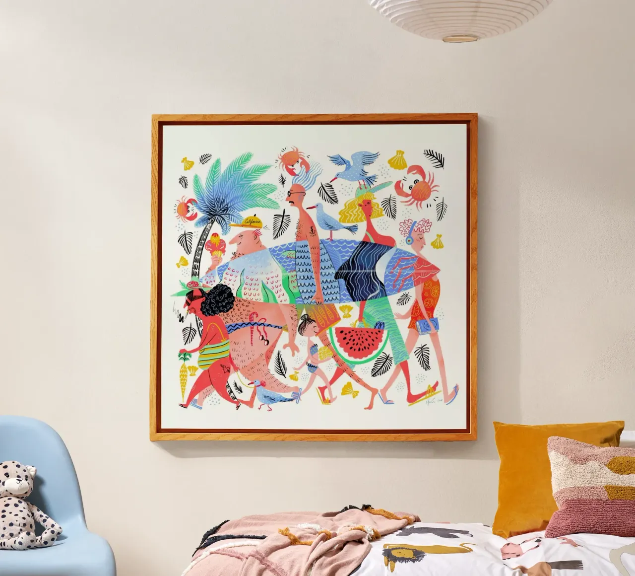 Summer Creatures acryl van Moira Scicluna Zahra