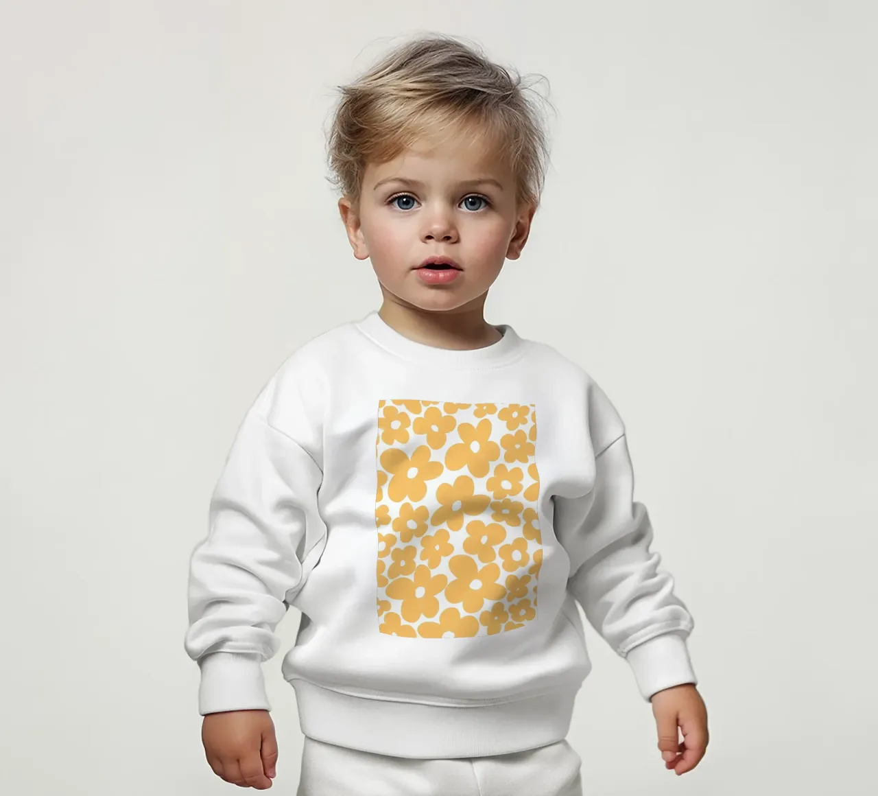 Retro Flowers 1 baby sweatshirt by diedrich