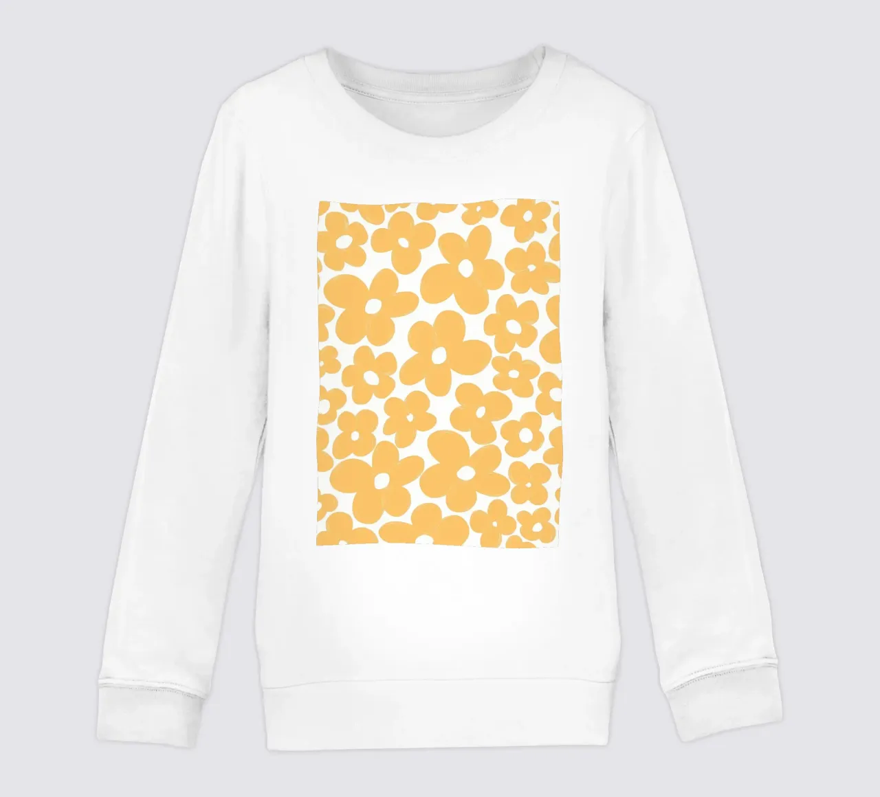 Retro Flowers 1 kids sweatshirt by diedrich