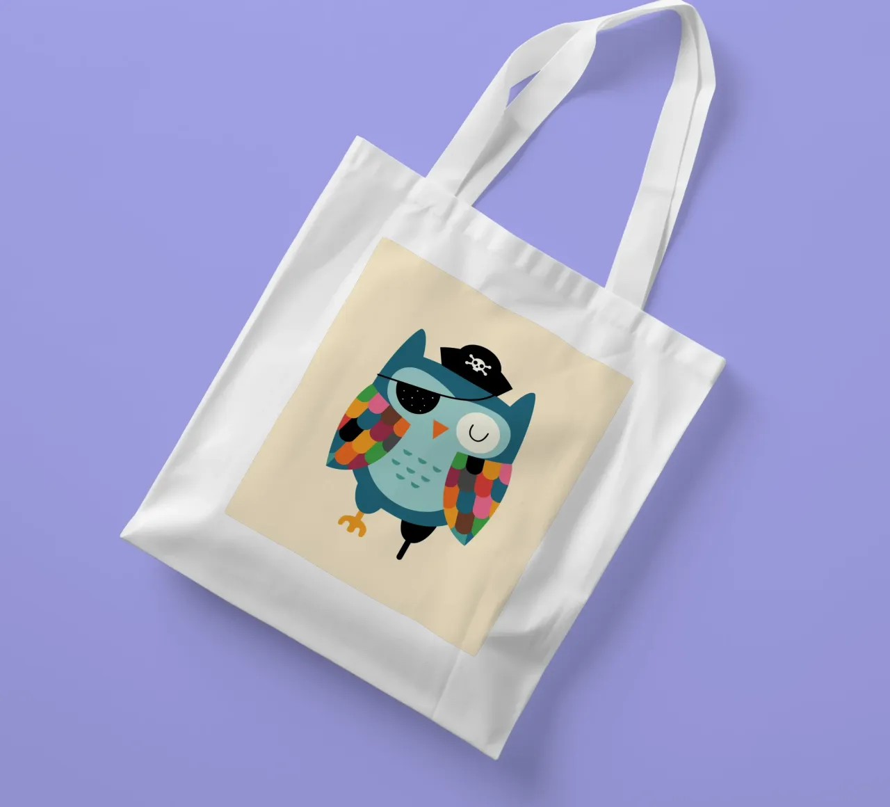 Captain Whooo tote bag by Andy Westface