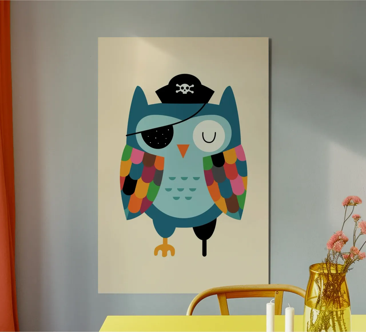 Captain Whooo alu-dibond by Andy Westface