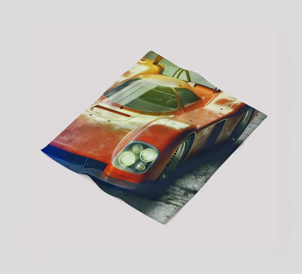 Auto da corsa rossa coperta in pile da CAR EDITION