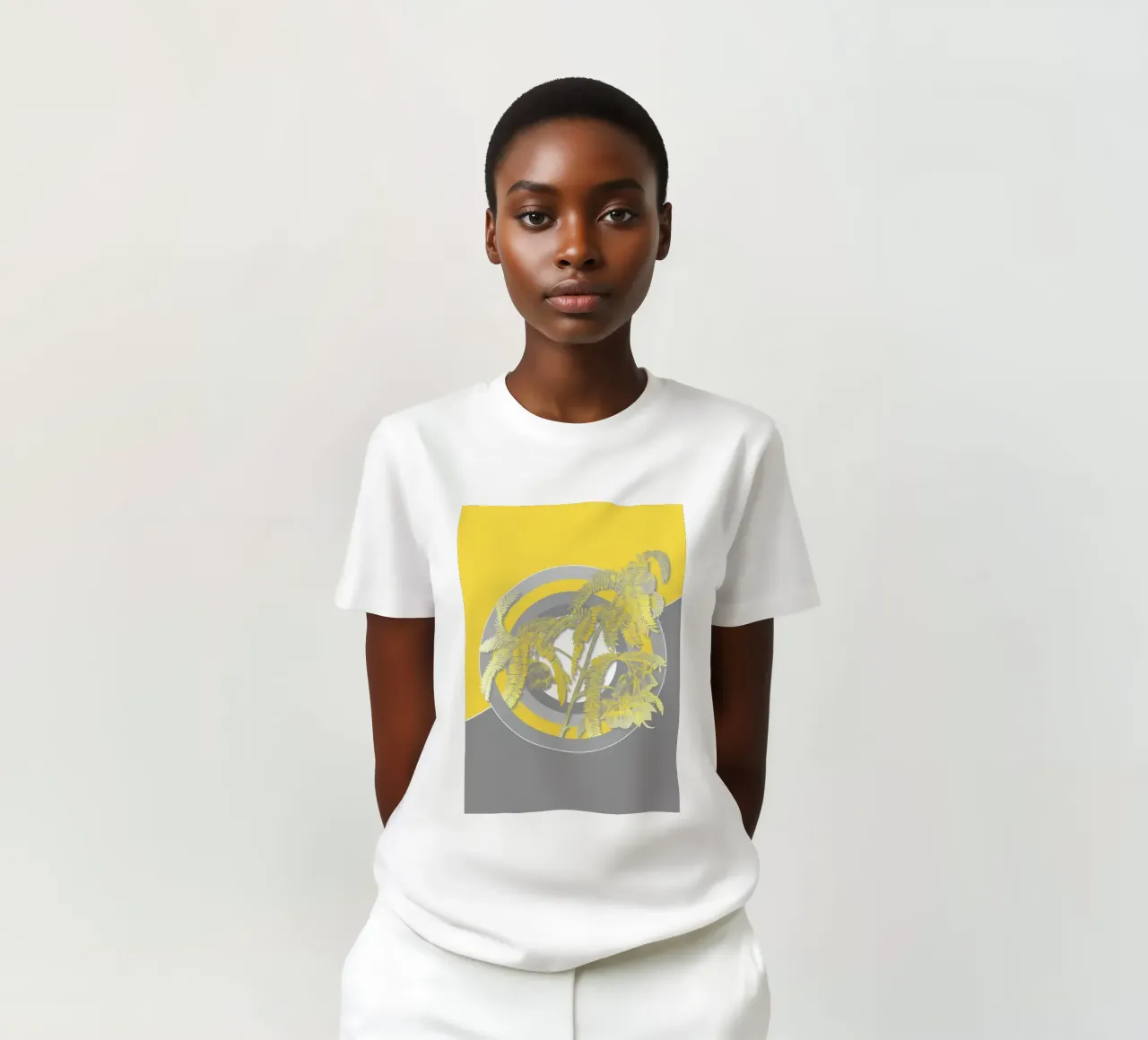 Ultimo fiore grigio retrò t-shirt da diedrich