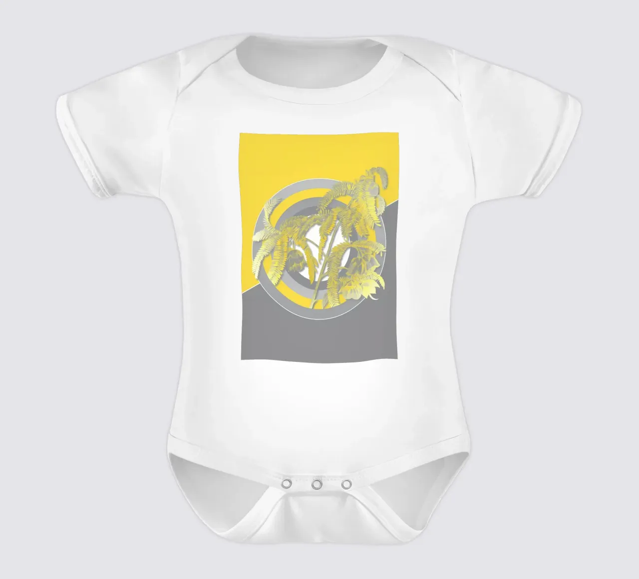 Ultimo fiore grigio retrò body neonato maniche corte da diedrich